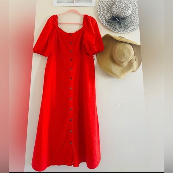 It’s a beautiful watermelon colour( orange/red) dress from H&M only used twice. - Picture 4 of 4